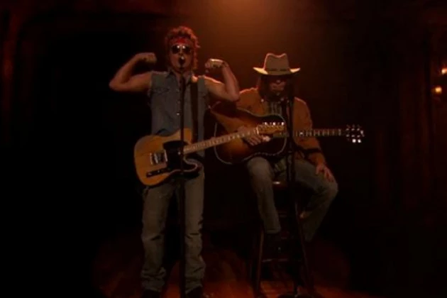 You probably remember in late 2010 Fallon paired his spot-on Neil Young