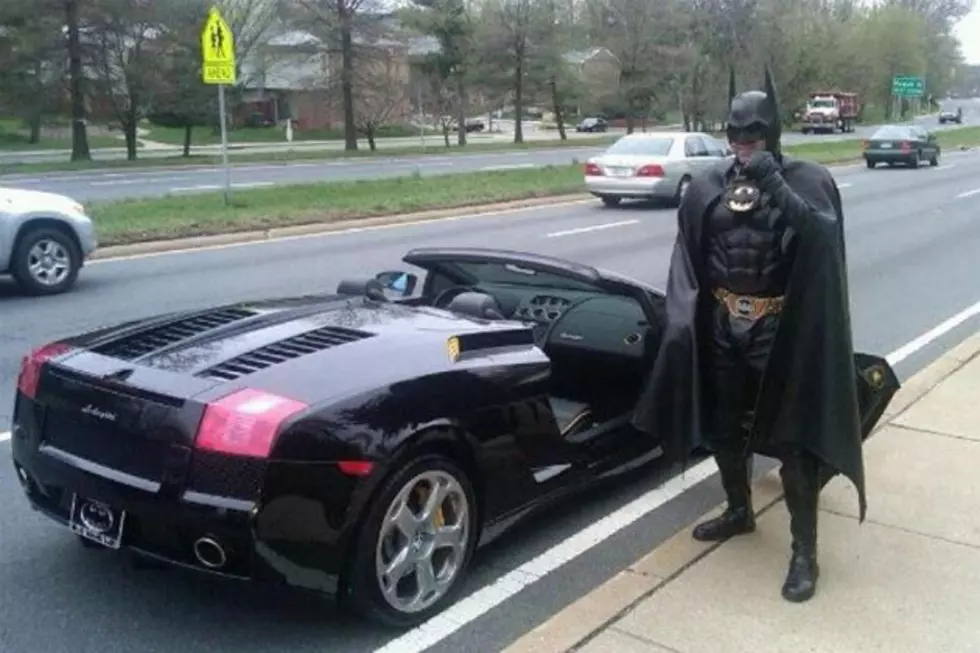 Lamborghini Driving Batman Is a Real Hero to Sick Kids