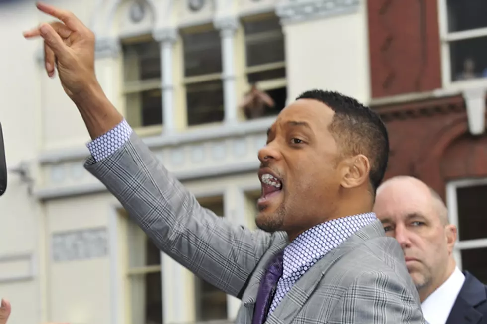 Will Smith Gives Kissy Reporter a Love Tap
