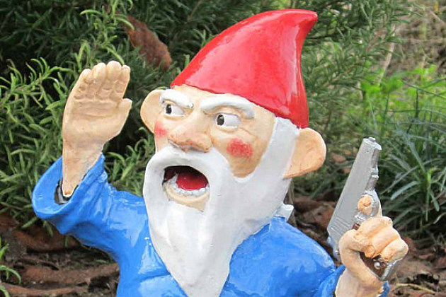 garden gnomes go on the offensive