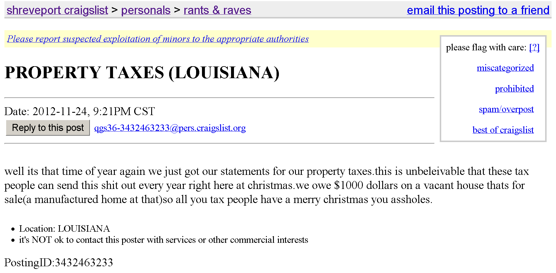 The Hilarious and Scary Insanity of Shreveport's 'Rants ...