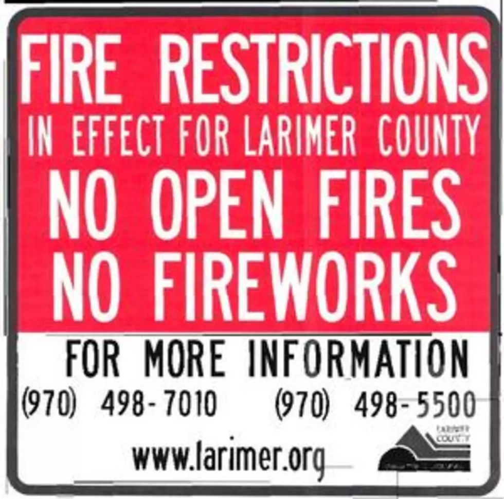Larimer County Adopts Fire Restrictions