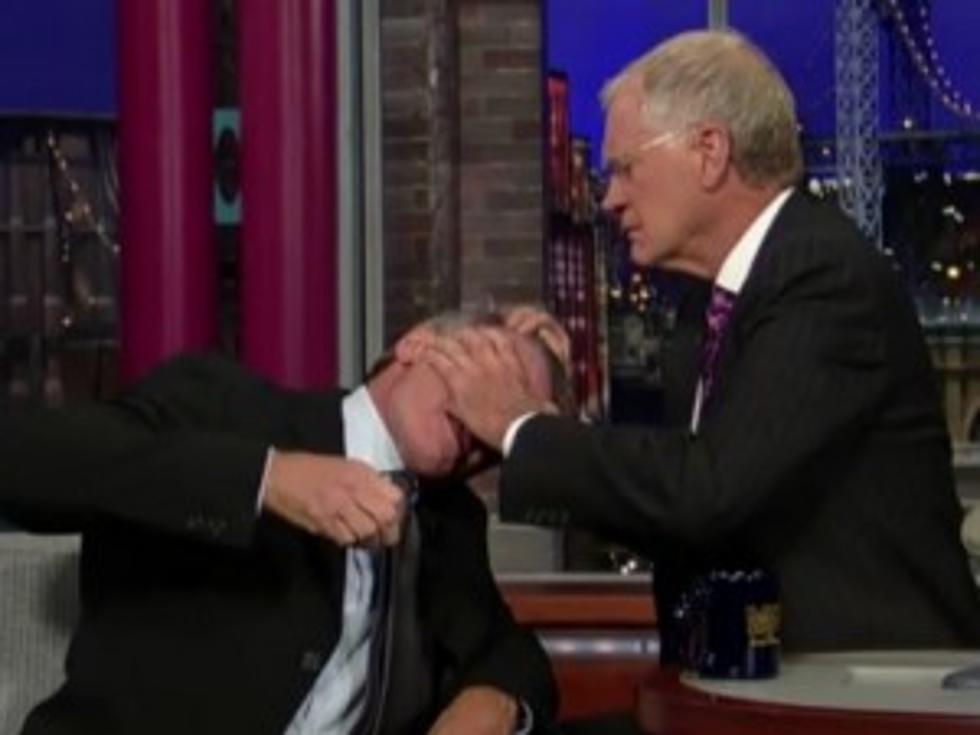 Awkward! David Letterman Examines Harrison Ford&#8217;s Head [VIDEO]