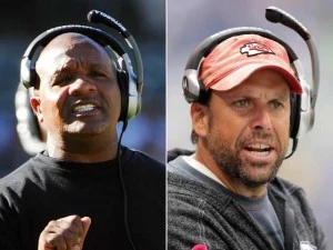 NFL Coaches Hue Jackson and TODD HALEY Have Tense Moment After ...