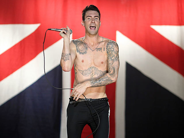Adam Levine that sexy tattooed lead singer of Maroon 5