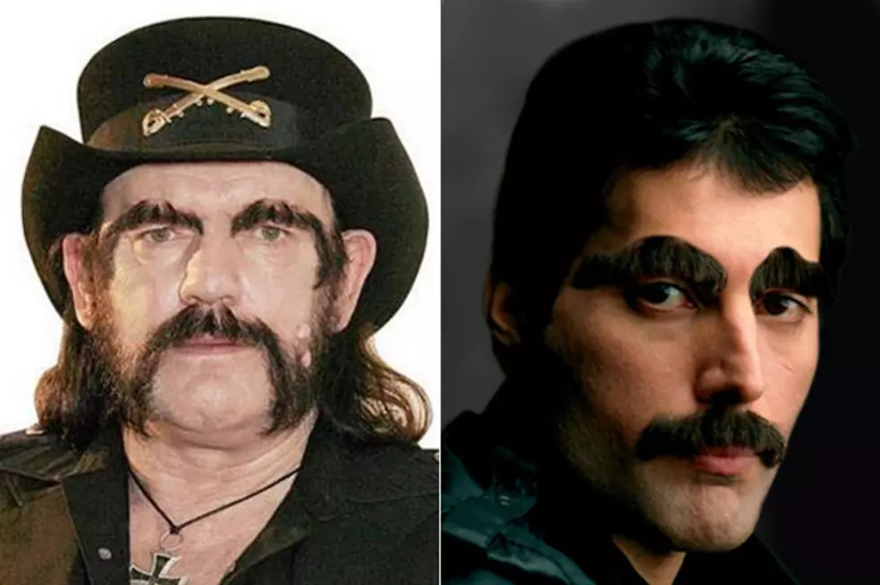 Freddie Mercury, Lemmy from Motorhead and Many More Get the Mustache Eyebrow Treatment