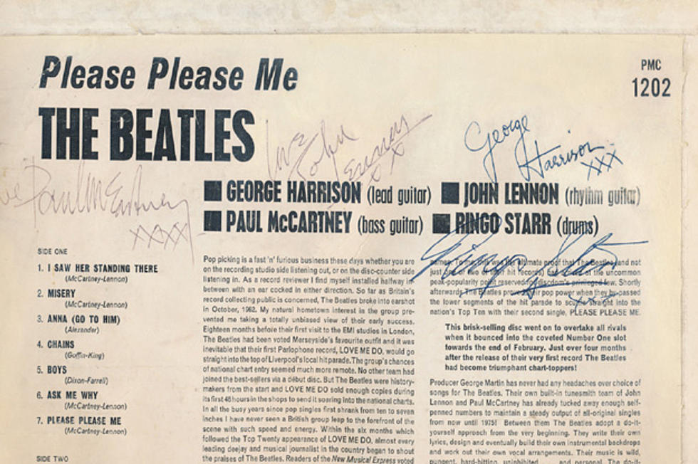 The Beatles Autographed Mono Vinyl &#8216;Please Please Me&#8217; Sells For Big Money At Auction
