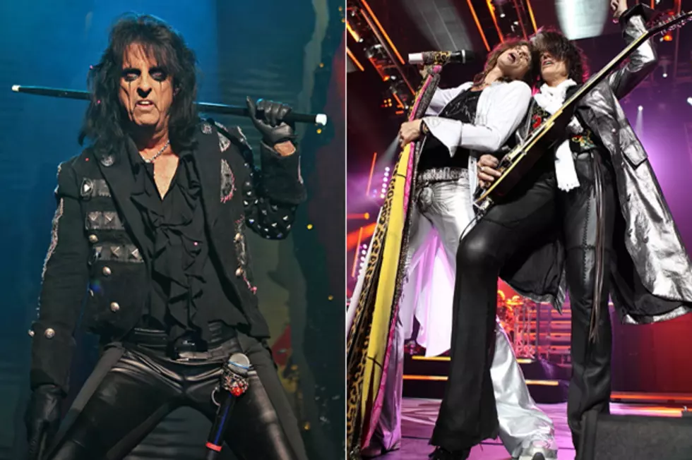 Aerosmith Jams With Alice Cooper at &#8216;Dark Shadows&#8217; After Party
