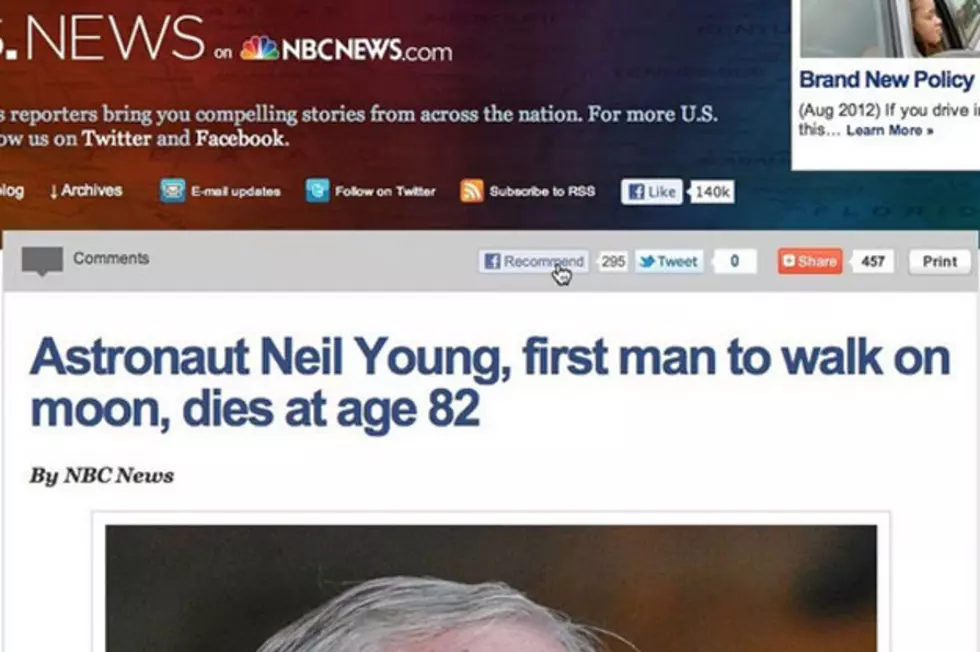 NBC News Gaffe Cites &#8216;Astronaut Neil Young&#8217; Death Rather Than Real Astronaut Neil Armstrong