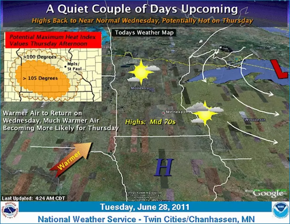 Hot Weather to Return to Central Minnesota