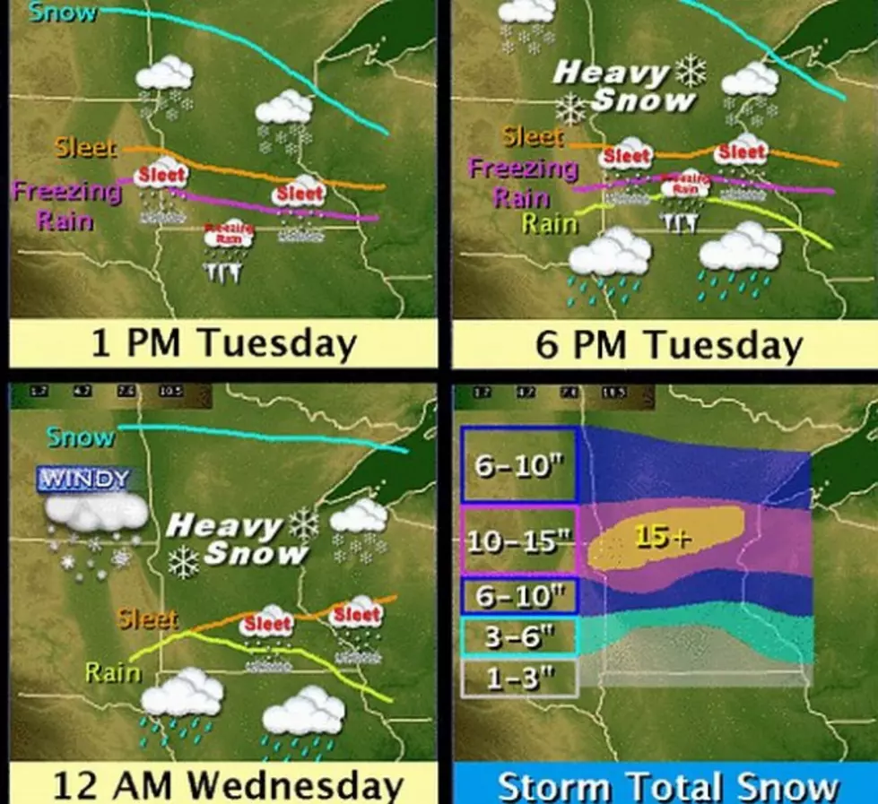 Winter Storm Warning Tuesday Afternoon, Wednesday