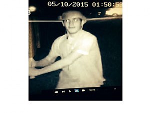 Picture of suspect who vandalized a residence in the Lake Riviera section of Brick